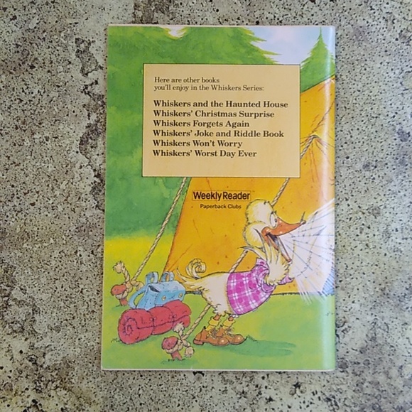 Whiskers Goes Camping Vintage Children's Picture Book Weekly Reader Collectible - Picture 2 of 5